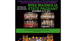 Desktop Screenshot of mississippispageantupdate.com