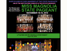 Tablet Screenshot of mississippispageantupdate.com